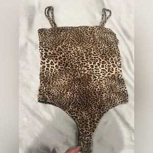 Leopard body suit